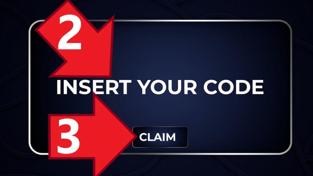 The Forces code redemption menu