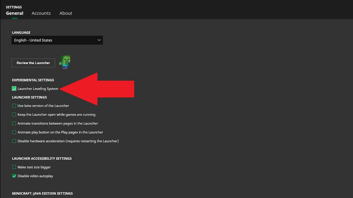 Turning off LaunchCraft in settings
