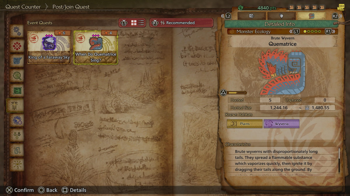 When Do the Quematrice Sing? Event Quest start