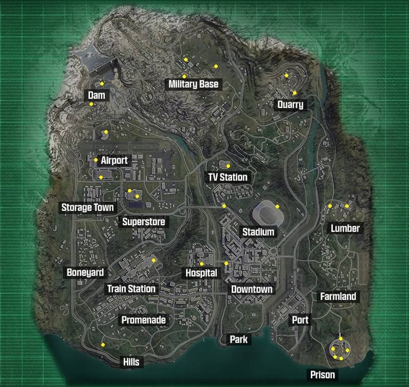 Verdansk Safe locations in Warzone