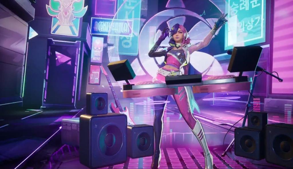 Luna Snow DJ emote Marvel Rivals skin palette swap