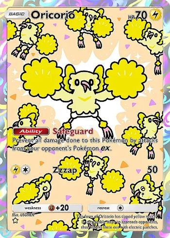 oricorio alt art card pokemon tcg pocket