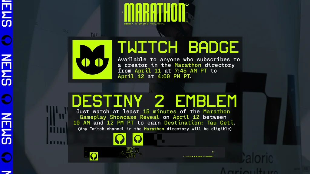 all the marathon twitch goodies you can get.