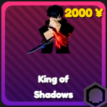 King of Shadows unit from Anime Rangers X Roblox experience