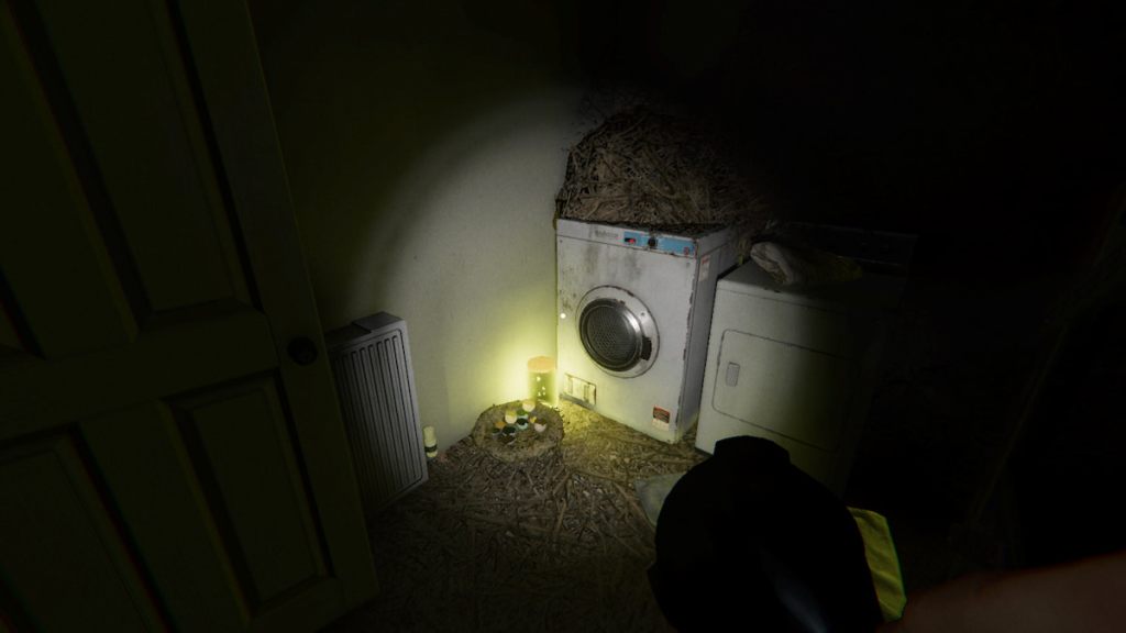 Forest Minion nest in laundry room at 42 Edgefield Road in Phasmophobia