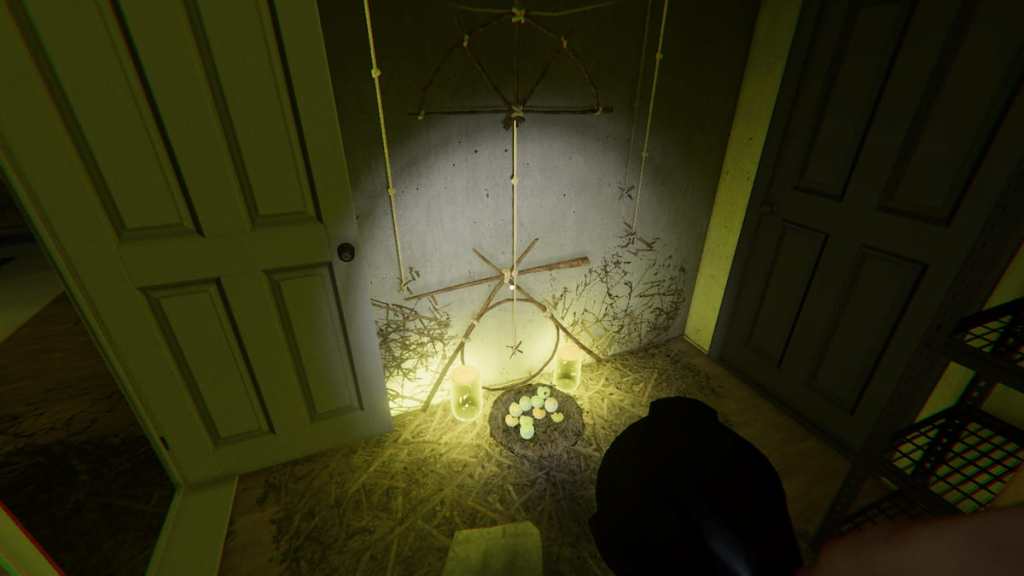 A Forest Minion nest in the laundry room at 6 Tanglewood Drive in Phasmophobia