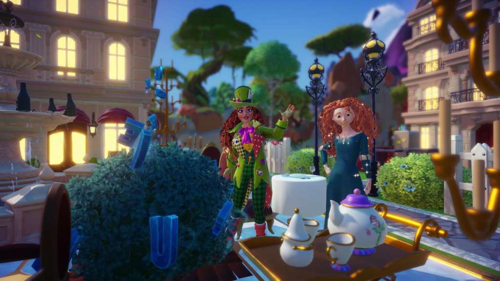 Standing by a magical adjective bush in DDV