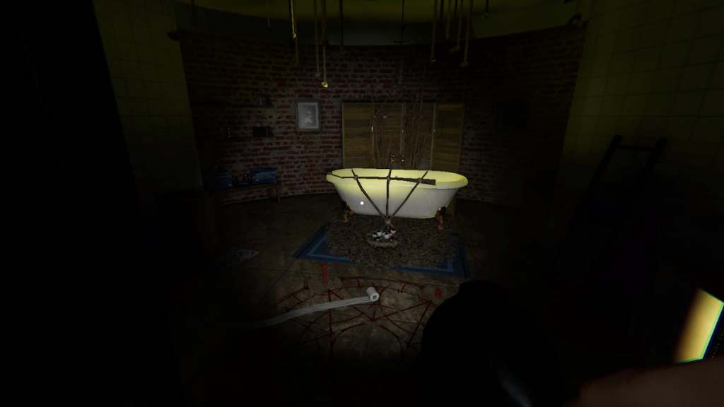 Forest Minion nest in bathroom at Point Hope in Phasmophobia