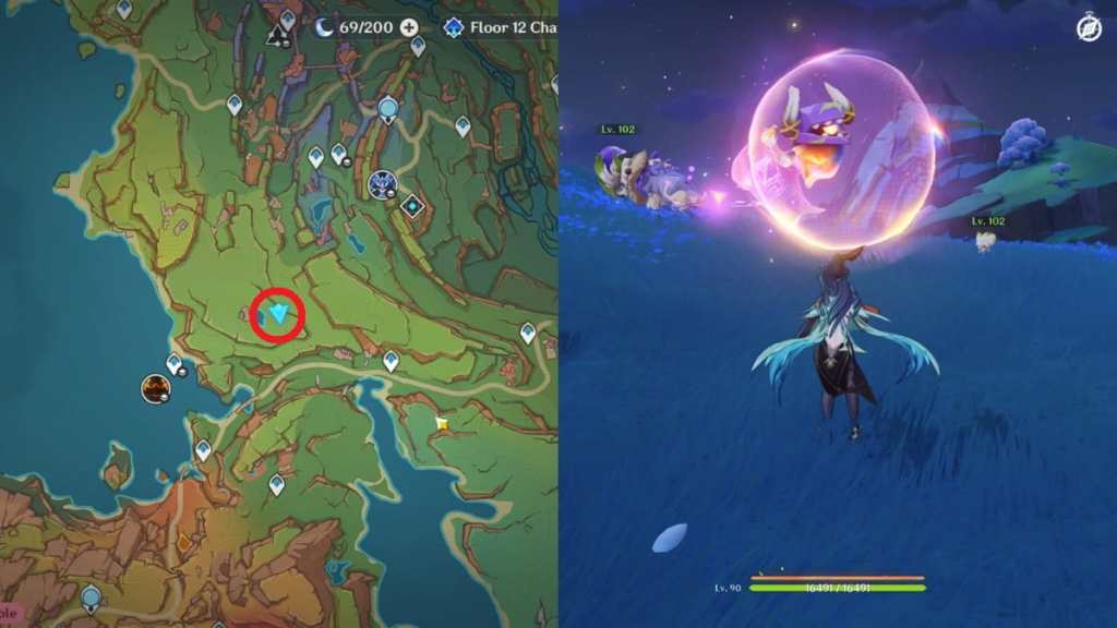 matador monetoo near the lava dragon statue