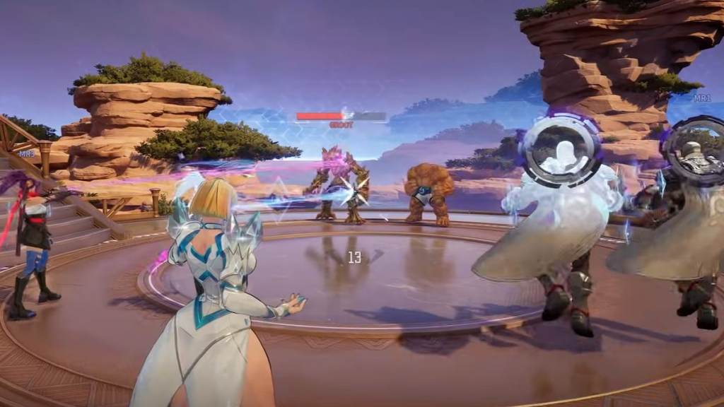 Emma Frost, Psylocke, and Magento using the mental projection team-up in marvel rivals