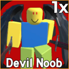 Devil Noob from the Noob Defense Roblox experience