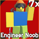 Engineer Noob from the Noob Defense Roblox experience