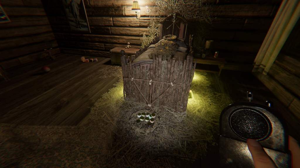 Nursery forest minion nest at Grafton Farmhouse in Phasmophobia