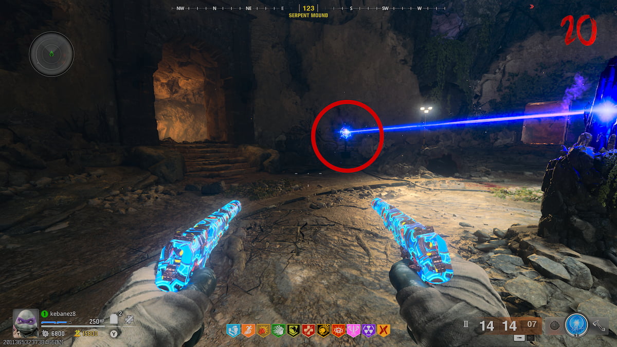 First Reflector spot in Serpent Mound