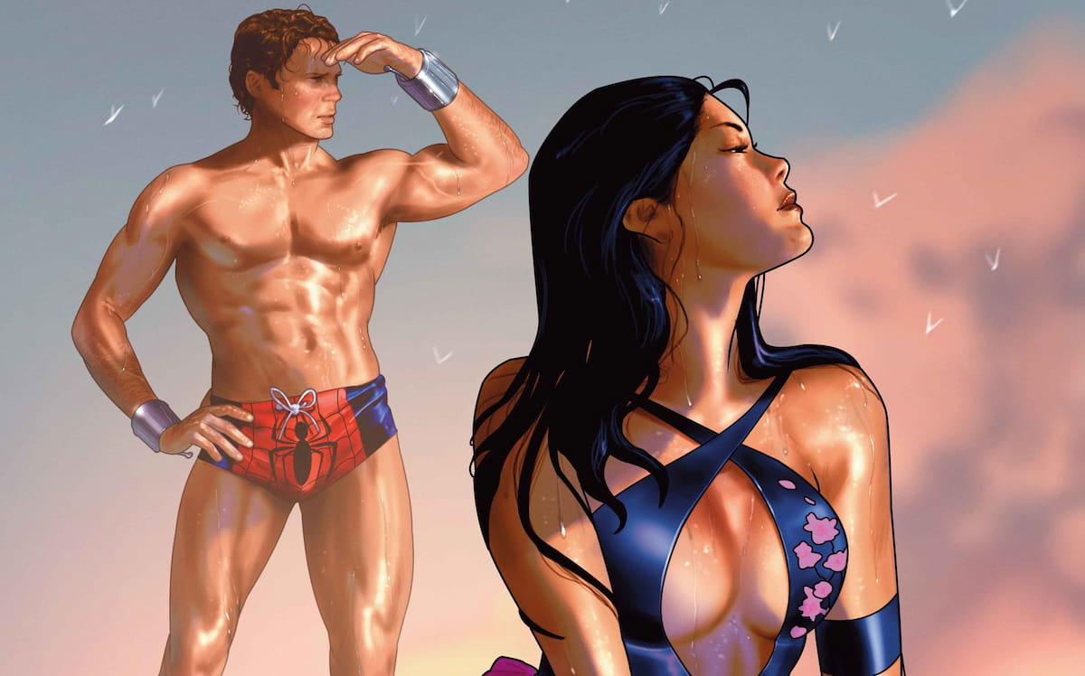 Spider-Man and Psylocke in Marvel Rivals swimsuit issue 2025