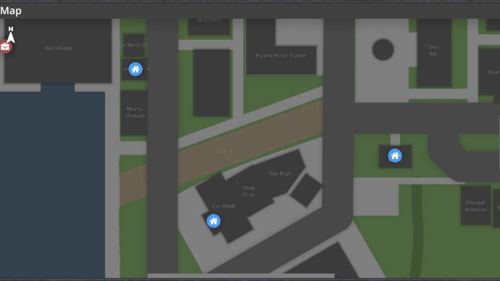 Schedule 1 map of three business properties