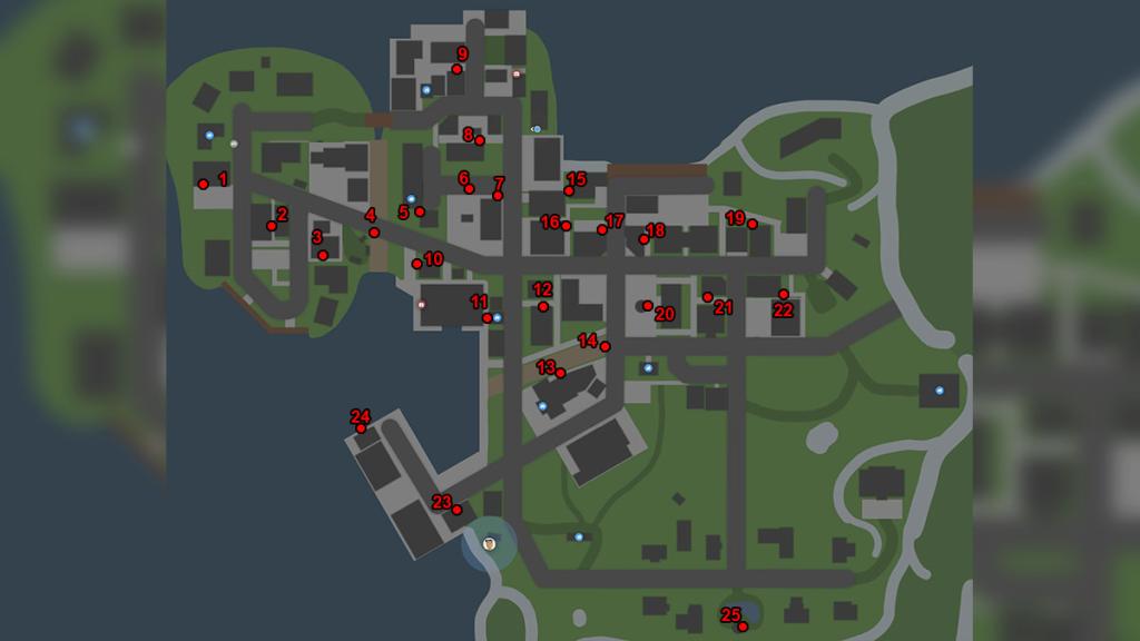 Schedule 1 dead drop map locations updated