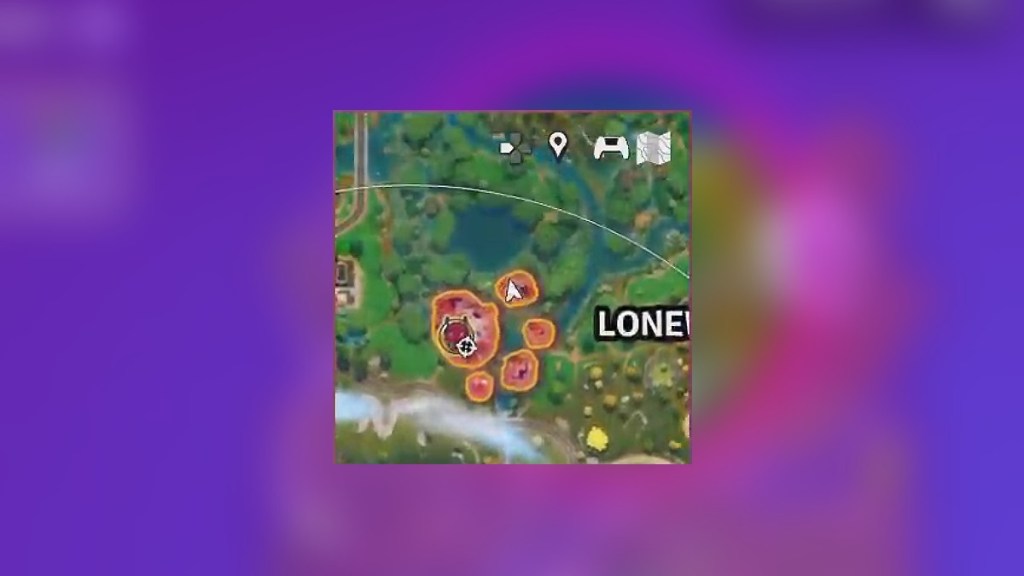 an image of Shogun's Island icon on Fortnite's mini-map