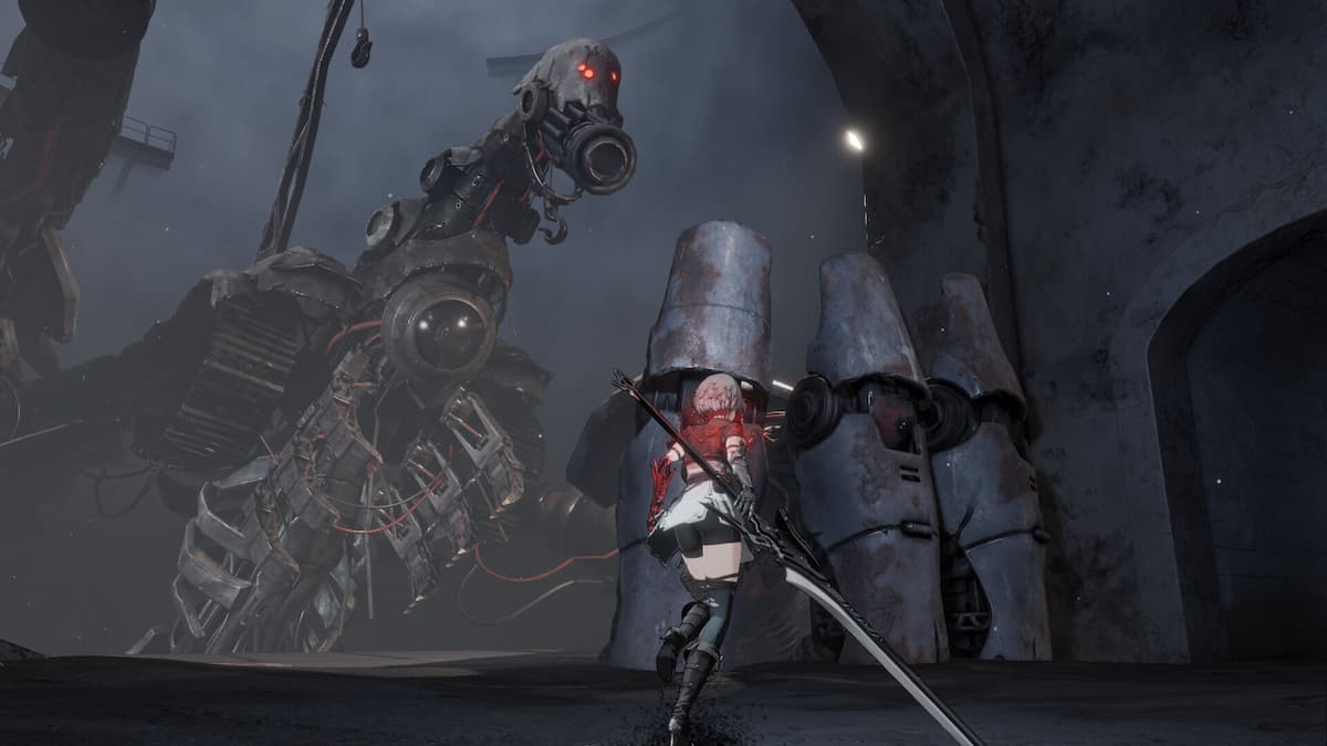 Boss battle scene in AI Limit