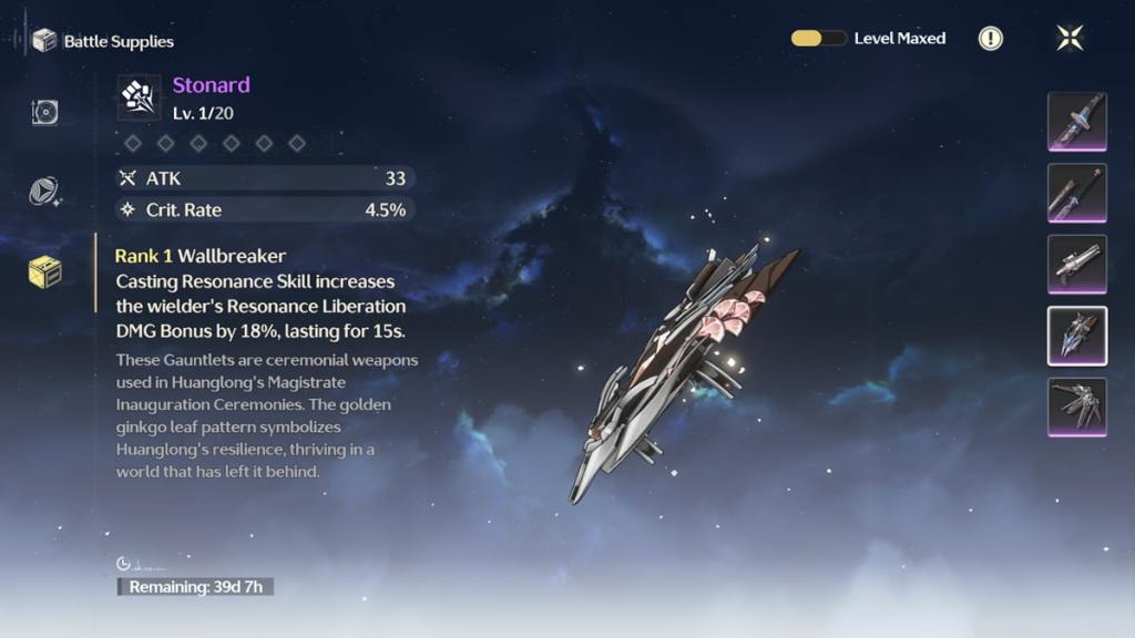 stonard is good 4-star weapon for zani