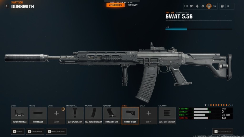 an image of a SWAT 5.56 loadout in Warzone