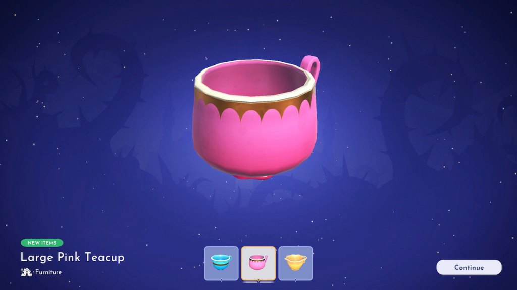 teacup reward from key quest in disney dreamlight valley