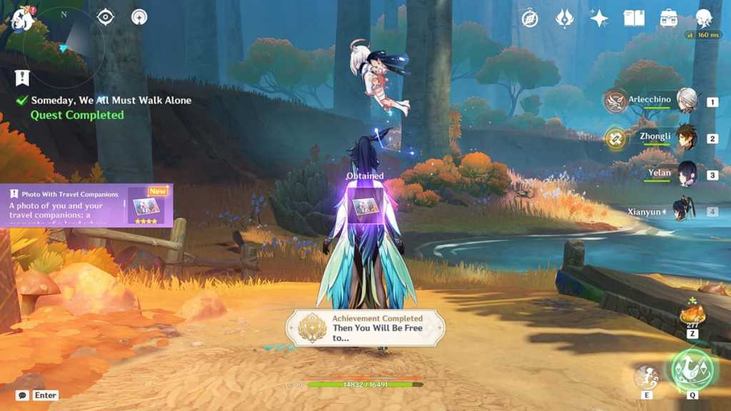 then you will be free to... achievement