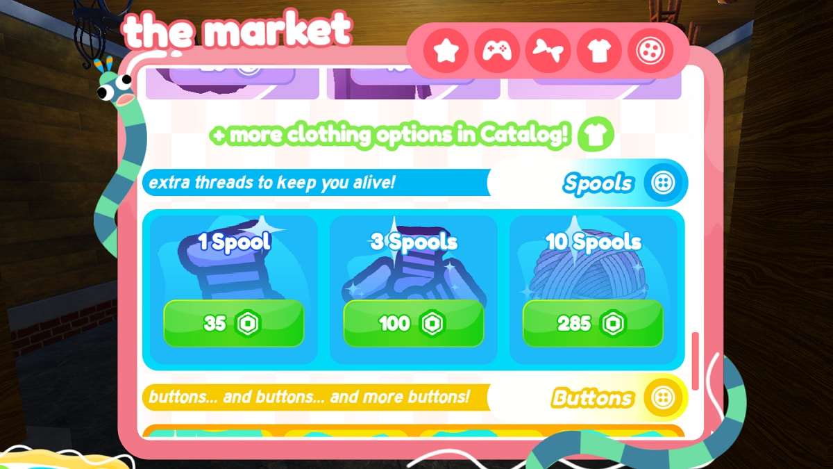 how to get and use coins and spools in threadville