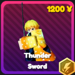 Thunder Sword unit from Anime Rangers X Roblox experience