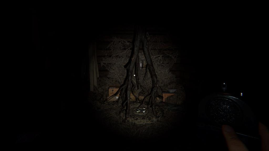 Twin bedroom closet forest minion nest at Grafton Farmhouse in Phasmophobia