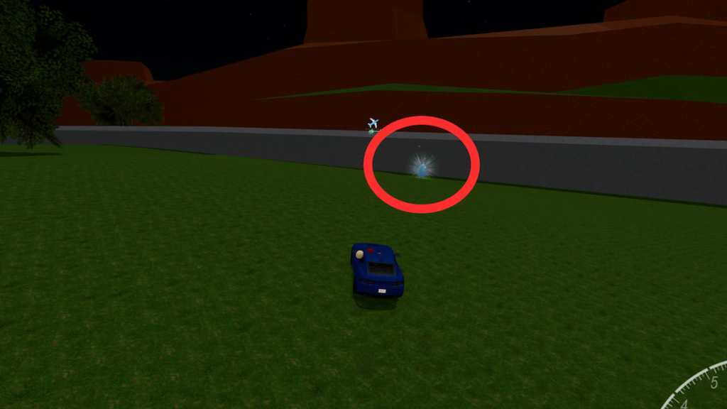 Vehicle Legends blue and white flower egg