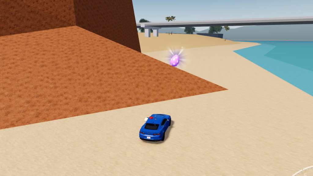 Vehicle Legends purple and white flower egg