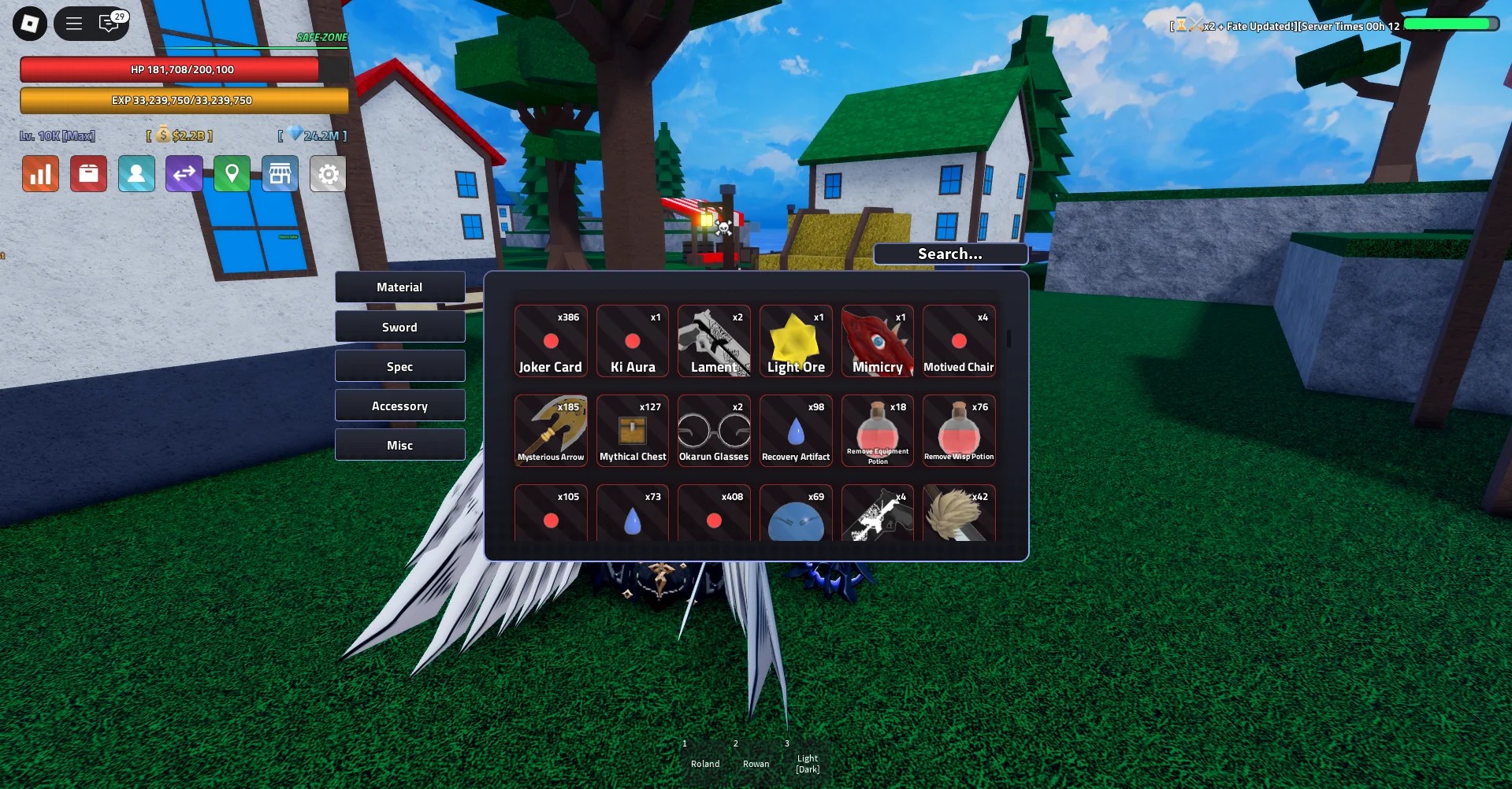 Equipment Remove potion that permanently deletes a player's current Equipment item in inventory in the Verse Piece Roblox experience