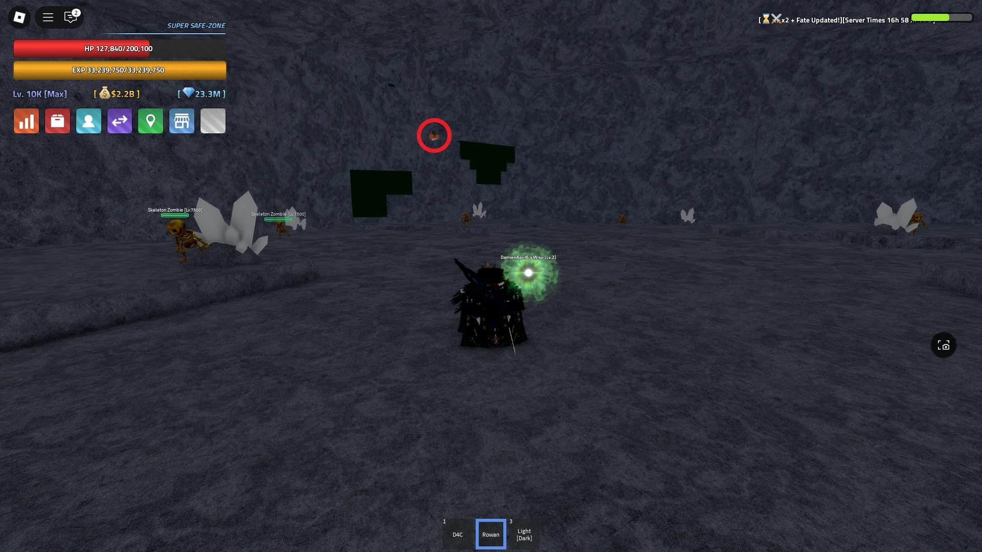 Location of the Mining Gloves Seller NPC on Dungeon Cave island in the Verse Piece Roblox experience