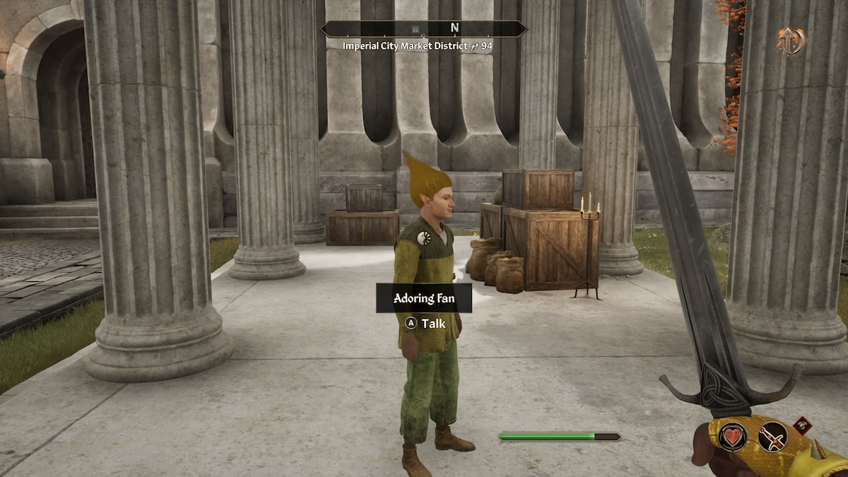 Finding the Adoring Fan outside the Arena