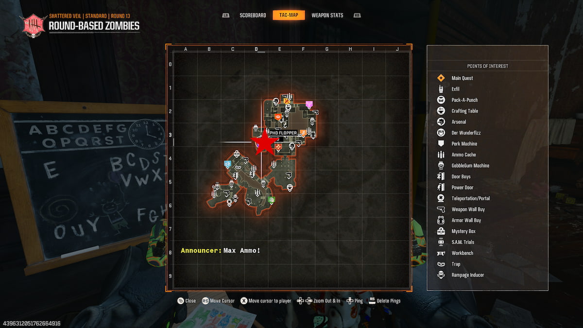 Chalkboard location in Nursery