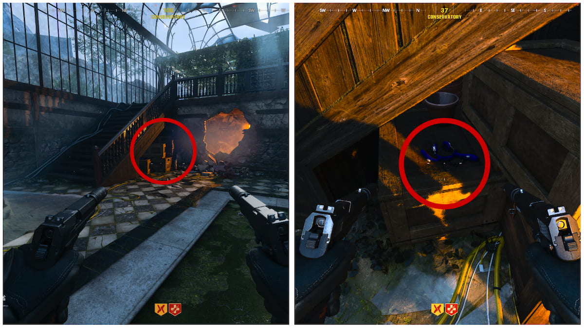 Headphones in the Conservatory