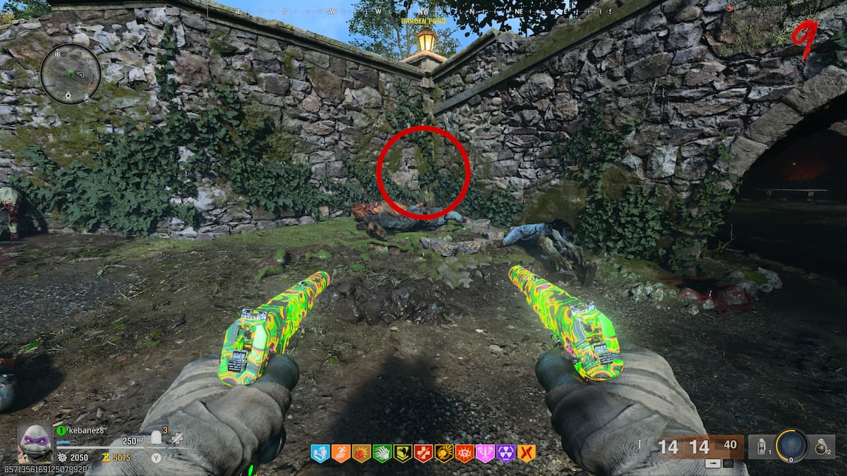 Plant near Garden Pond structure