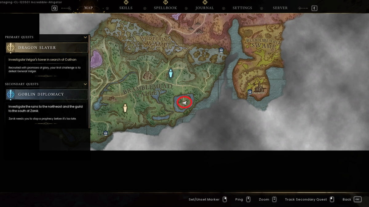 Guild Amulet location in Goblin Diplomacy