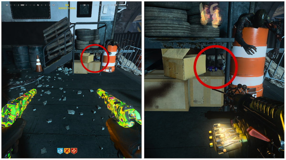 Headphones in Service Tunnel