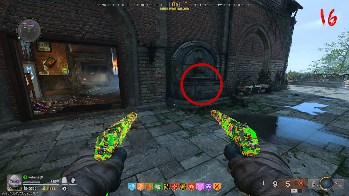 Fountain in Shattered Veil South West Balcony