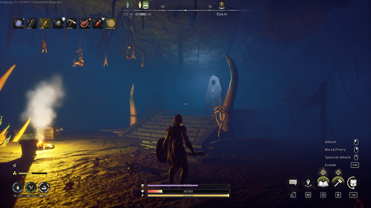 Structure with moon phases Whispering Swamp cave