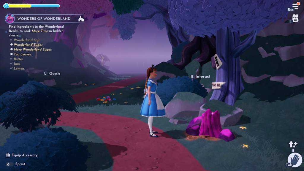 Wonderland Sugar as a tree stump in DDV