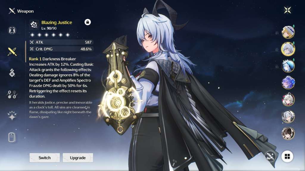 zani blazing justice wuwa