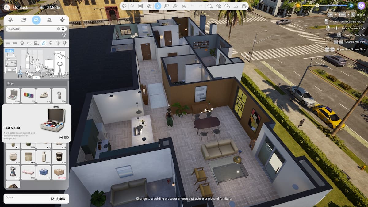 screenshot of the first aid kit in inzoi