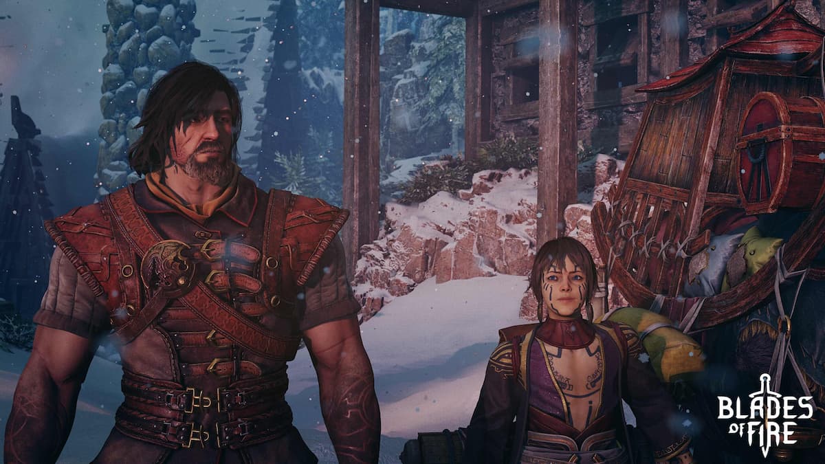 Promo art for Blades of Fire