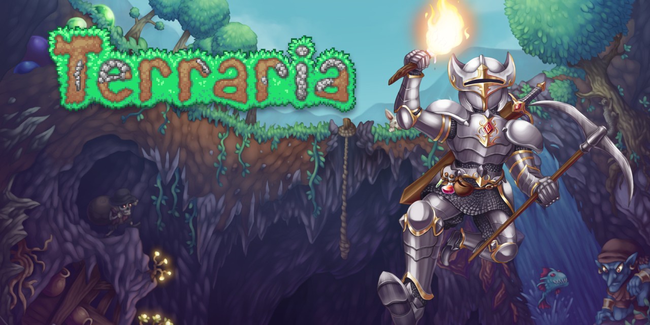 terraria main key art for console
