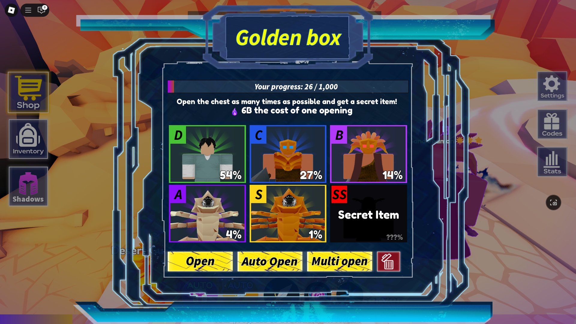 An Anime Arise Evolution player is about to summon shadow units