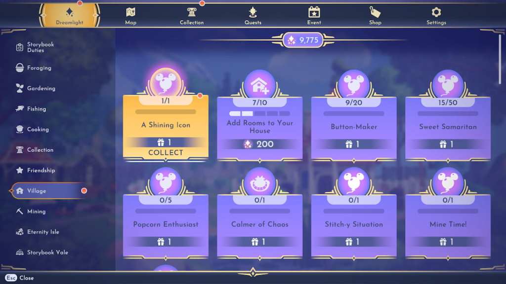 A Shining Icon Duty in Disney Dreamlight Valley