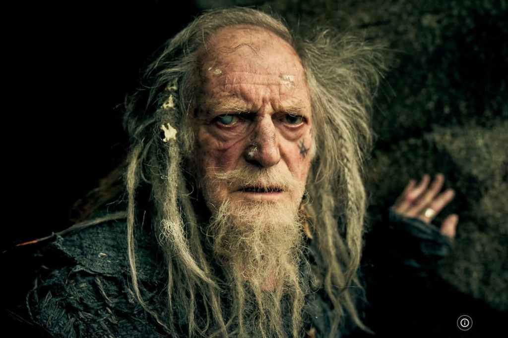 David Bradley as a druid in Britannia (2017).